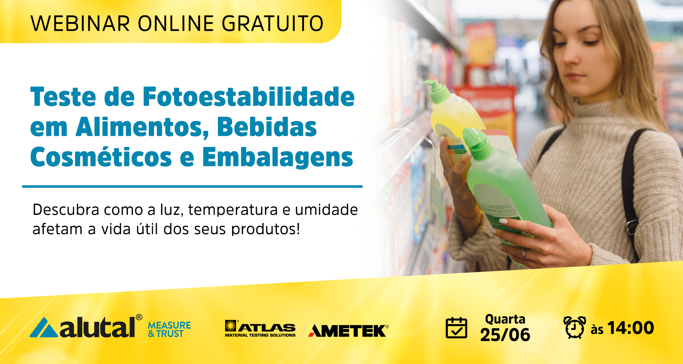 Teste de Fotoestabilidade em Alimentos, Bebidas, Cosméticos e Embalagens